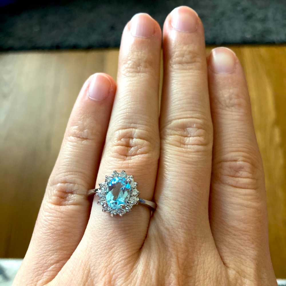 Blue Topaz Ring